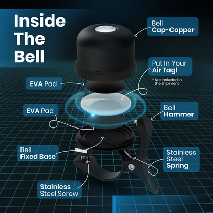 Bellcycle – Bike Bell with Hidden AirTag slot